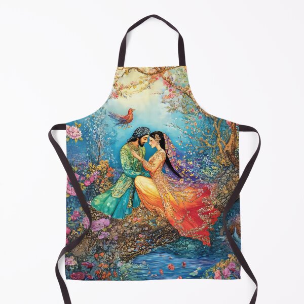 Item preview, Romantic Scene in Persian-Style Art designed and sold by PersiaArts.