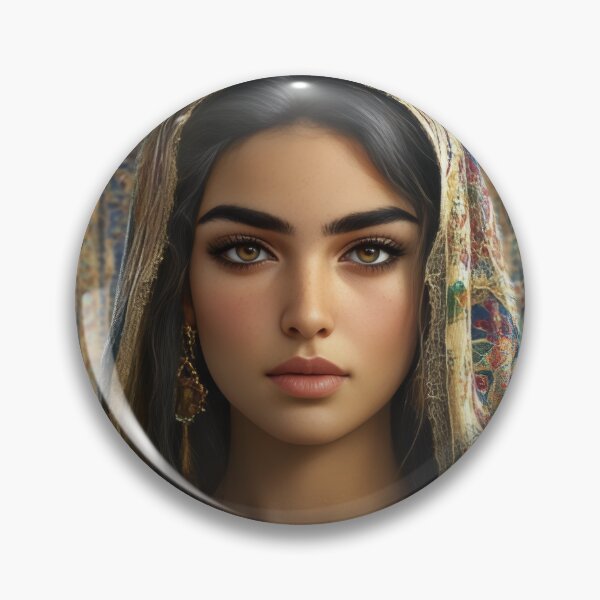 Item preview, Elegant Woman in Ornate Attire designed and sold by PersiaArts.