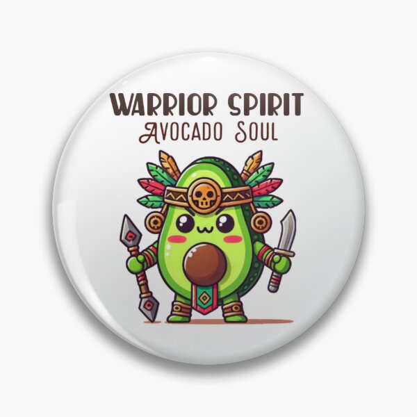 Item preview, aztec avocado warrior spirit of warrior soul of avocado designed and sold by ZerpaGiovanna.