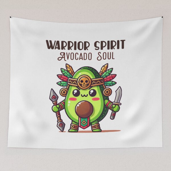 Item preview, aztec avocado warrior spirit of warrior soul of avocado designed and sold by ZerpaGiovanna.