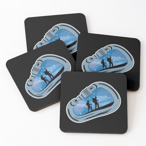 Item preview, Carabiner Mountain Climbing Night Hikers designed and sold by PolyPixel.