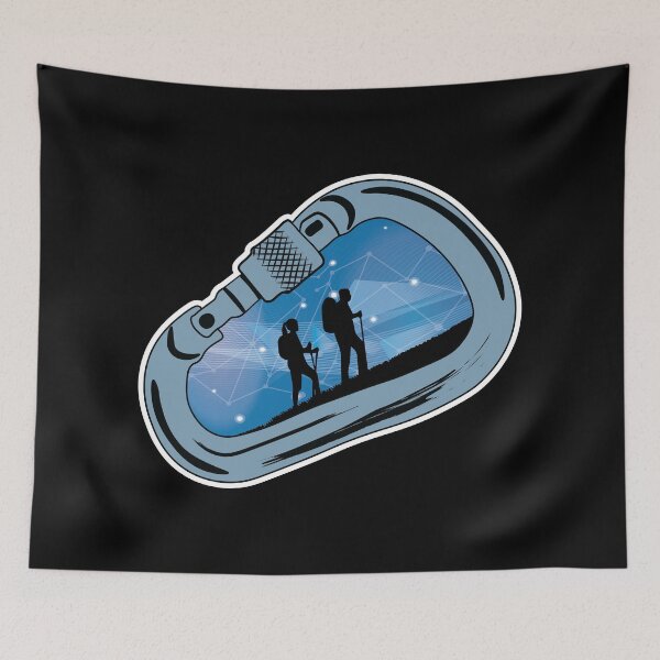Item preview, Carabiner Mountain Climbing Night Hikers designed and sold by PolyPixel.