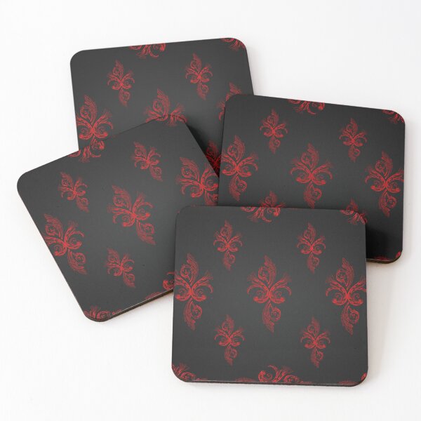 Item preview, Elegantes rotes Damastmuster - gotisches Blumendesign designed and sold by PurePicks01.