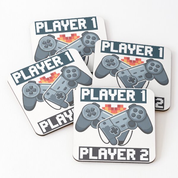 Item preview, Player 1 ♥ Player 2 - Geek Valentine's Day T-Shirt for Couples designed and sold by thenewking.