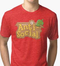 Animal Crossing Anti-Social Tri-blend T-Shirt
