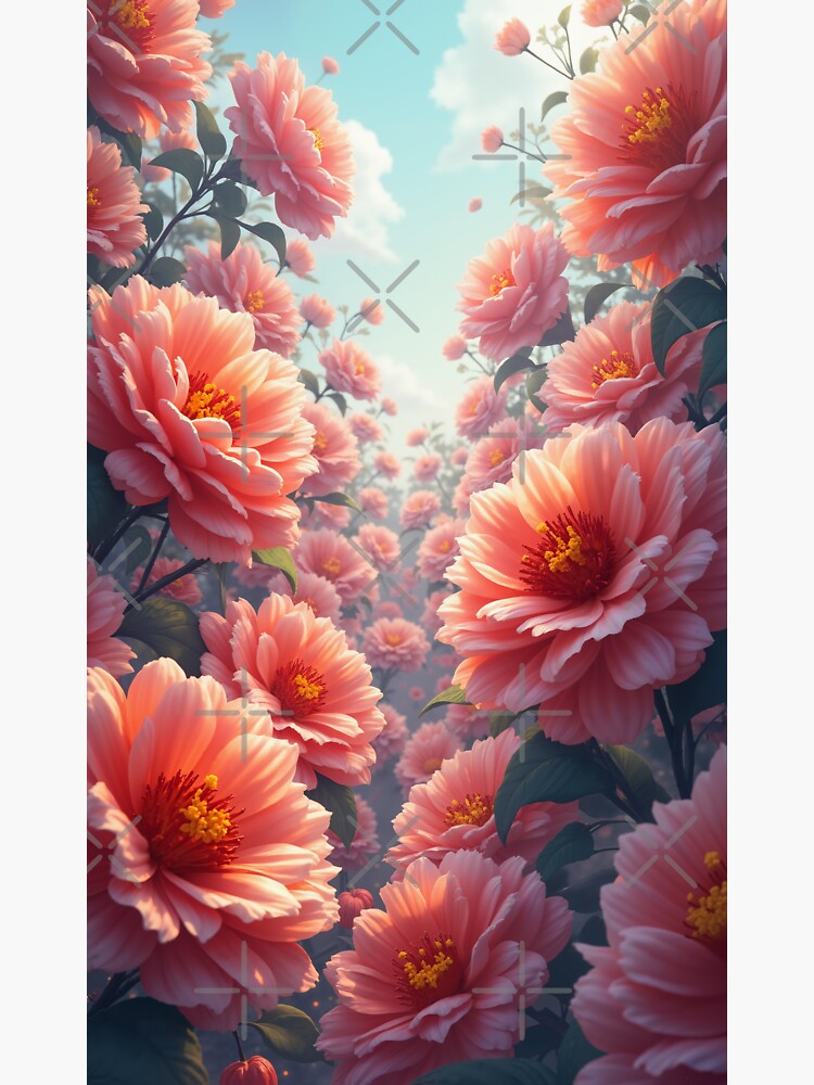 Thumbnail 3 of 3, Sticker, Flowers designed and sold by PlokGaming.