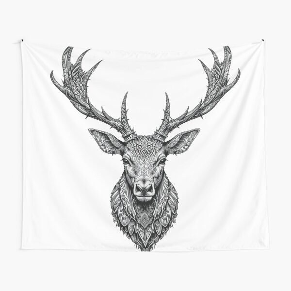 Item preview, Majestic Mandala Antlers Elk designed and sold by RebelPaintBrush.