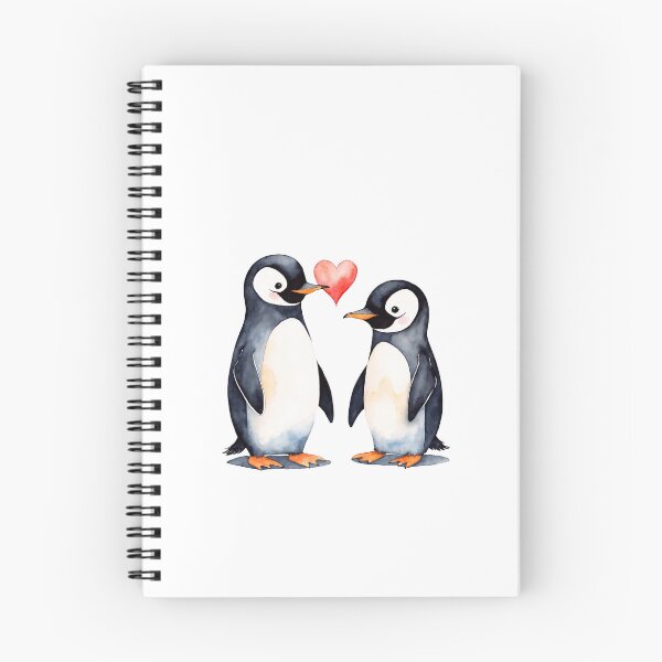 Item preview, Watercolor pinguin, watercolor pinguin, valentine day, love, adorable animals designed and sold by Victoria Riabov.