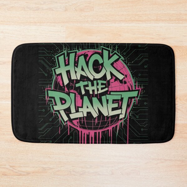 Item preview, Hack the Planet Cyberpunk Graphic Design Circuit Board Art designed and sold by pixelpopplanet.