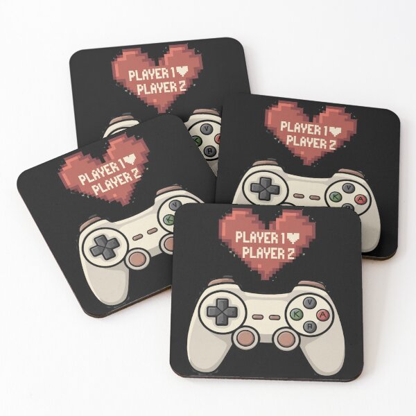 Item preview, Player 1 ♥ Player 2 - Geek Valentine's Day T-Shirt for Couples designed and sold by thenewking.