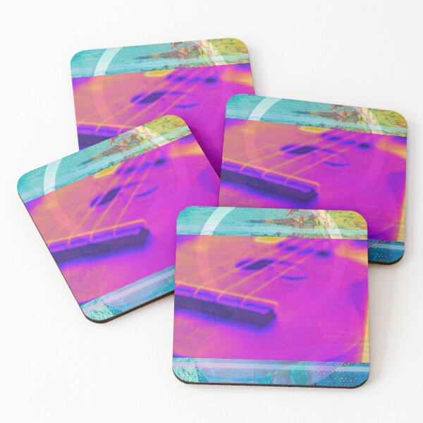 Item preview, A Very Hot Guitar With An Abstract BackGround designed and sold by BrightrDayMusicArt.