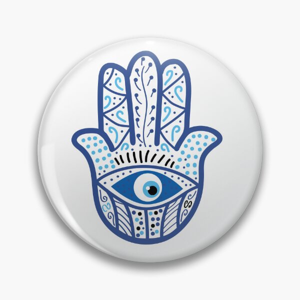 Item preview, blue and white evil eye hamsa hand  designed and sold by jessicaleah15.