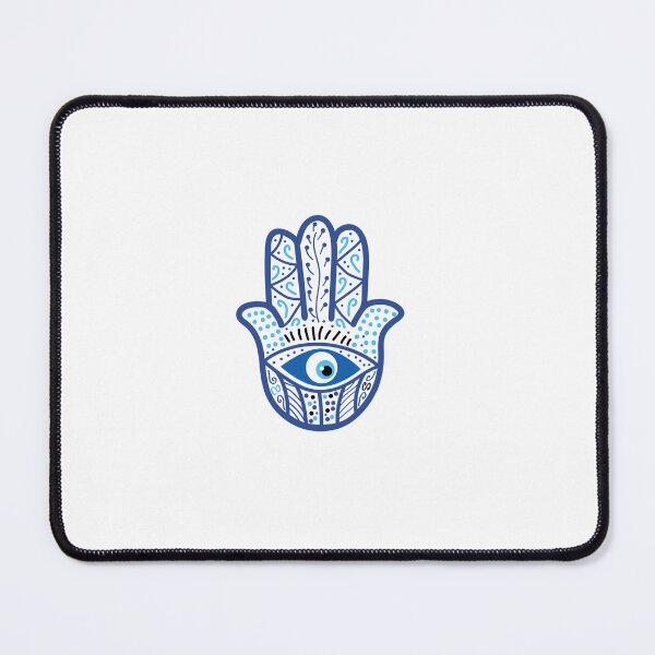 Item preview, blue and white evil eye hamsa hand  designed and sold by jessicaleah15.