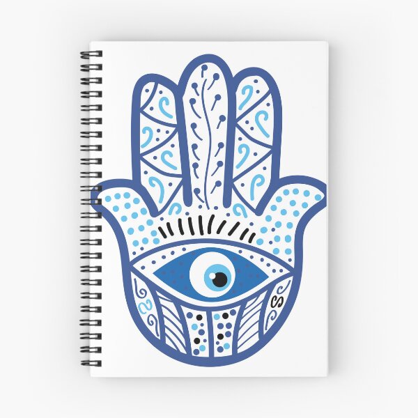 Item preview, blue and white evil eye hamsa hand  designed and sold by jessicaleah15.