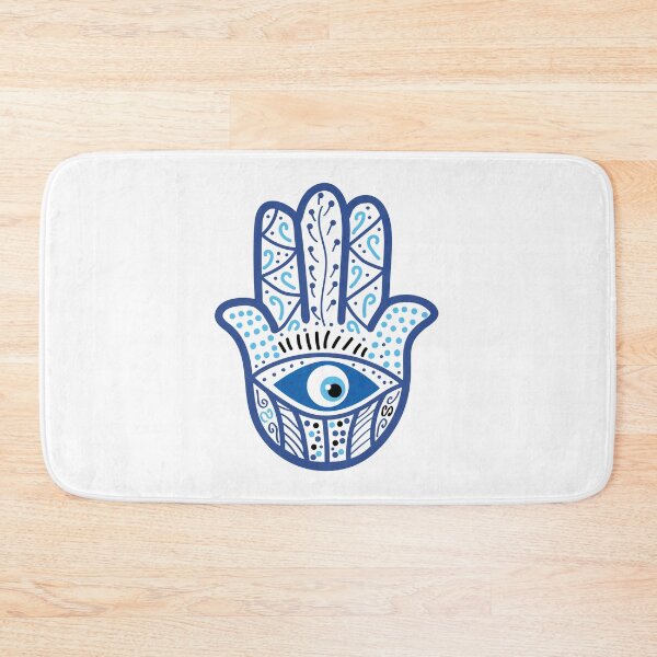 Item preview, blue and white evil eye hamsa hand  designed and sold by jessicaleah15.