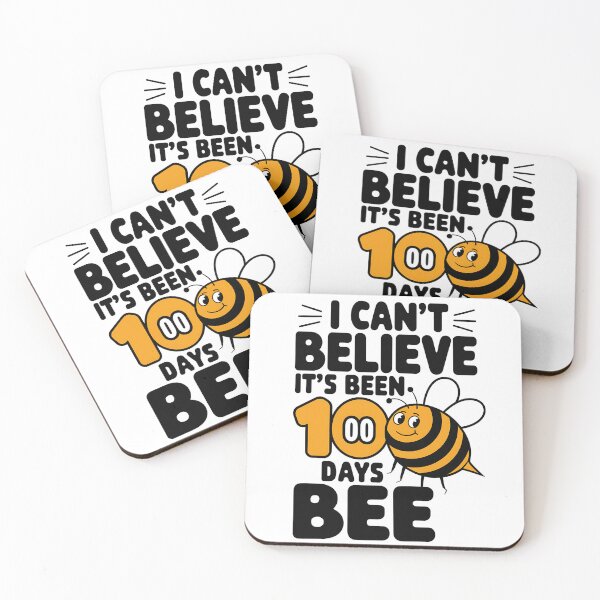 Item preview, I Can't Believe It's Been 100 Days Bee Teacher designed and sold by TheWizArt.