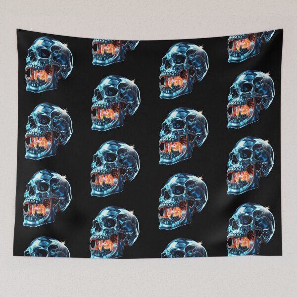 Item preview, Futuristic metallic skull designed and sold by DxterCrz.
