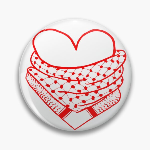 Item preview, Keffiyeh mi corazón (rojo) designed and sold by Direct-Aid.