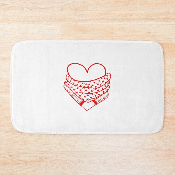 Item preview, Keffiyeh my Heart (red) designed and sold by Direct-Aid.
