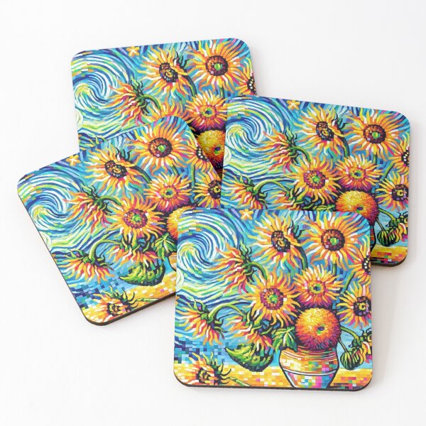 Item preview, Pixel Sunflowers designed and sold by Picsgalleryai.