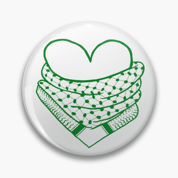 Item preview, Kuffiyeh mi corazón (verde) designed and sold by Direct-Aid.