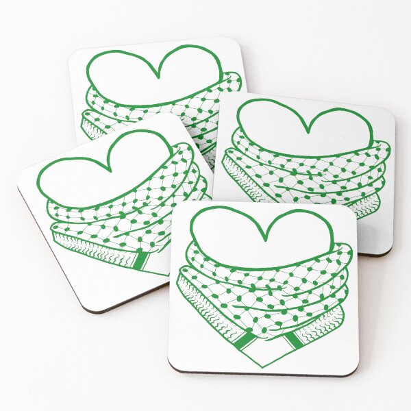 Item preview, Kuffiyeh my heart (green) designed and sold by Direct-Aid.