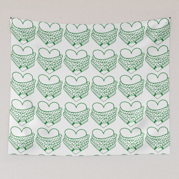 Item preview, Kuffiyeh mi corazón (verde) designed and sold by Direct-Aid.