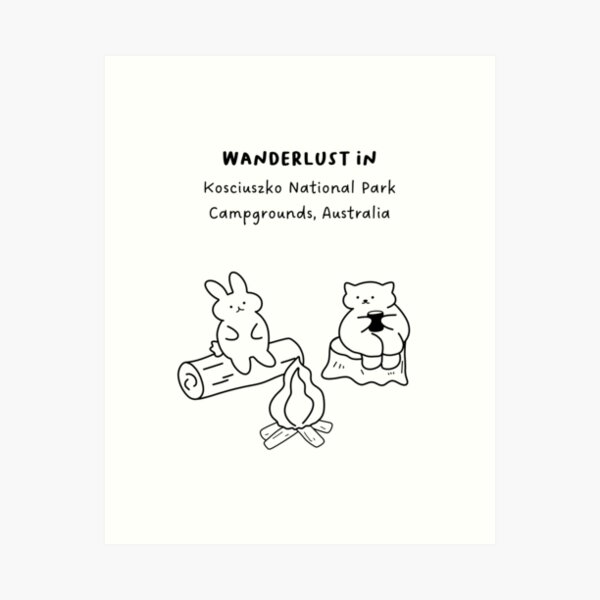 Item preview, Wanderlust in Kosciuszko National Park Campgrounds, Australia designed and sold by RM-Journey.