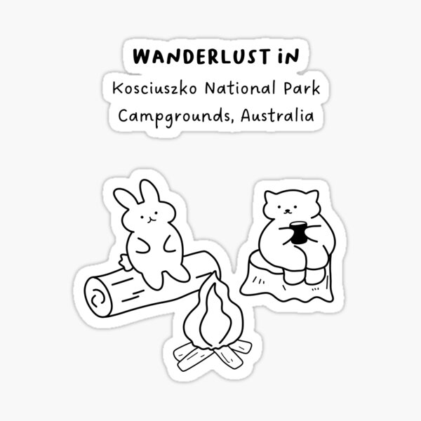 Item preview, Wanderlust in Kosciuszko National Park Campgrounds, Australia designed and sold by RM-Journey.