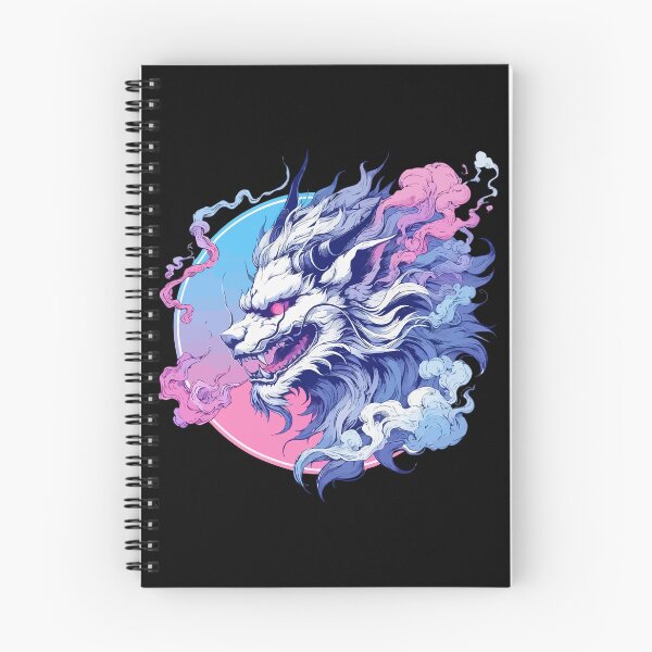 Item preview, Lion Oni Yokai Demon Pink Purple designed and sold by TomFrontierArt.
