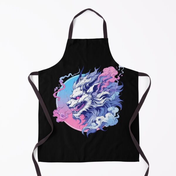 Item preview, Lion Oni Yokai Demon Pink Purple designed and sold by TomFrontierArt.