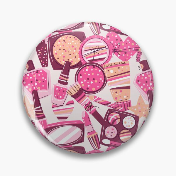 Item preview, Glamorous Makeup Pattern, Pink Cosmetic Essentials, Beauty Lover’s Dream designed and sold by ChainsArt.