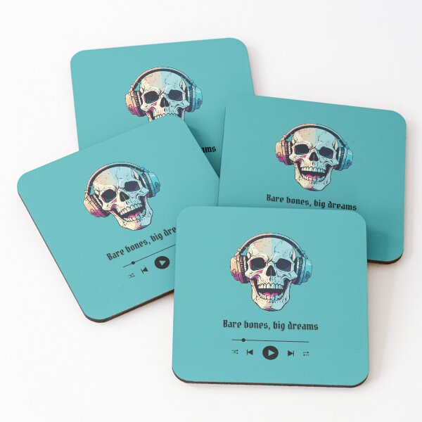 Item preview, Bare Bones, Big Dreams: Music-Loving Skull T-Shirt designed and sold by ChitraWoman.