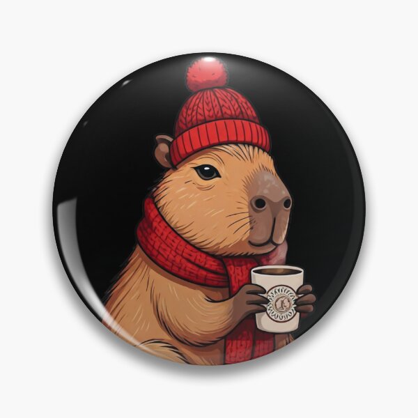 Item preview, Winter Time, Coffee Time Capybara designed and sold by JustCrazyPigeon.
