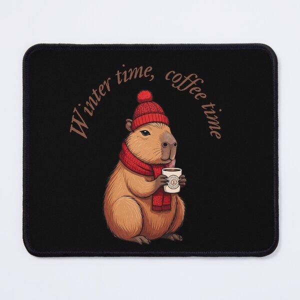 Item preview, Winter Time, Coffee Time Capybara designed and sold by JustCrazyPigeon.