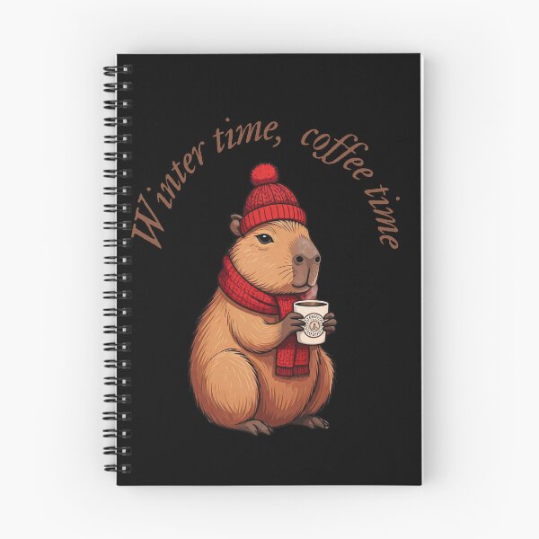 Item preview, Winter Time, Coffee Time Capybara designed and sold by JustCrazyPigeon.