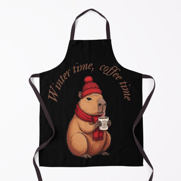 Item preview, Winter Time, Coffee Time Capybara designed and sold by JustCrazyPigeon.