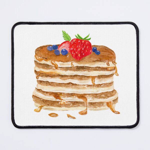 Item preview, Watercolor Pancakes With Strawberries and Blueberries designed and sold by daphsam.