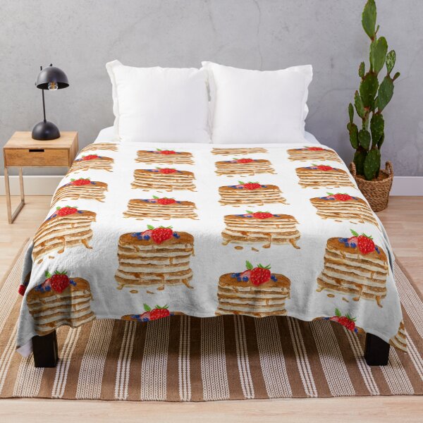Item preview, Watercolor Pancakes With Strawberries and Blueberries designed and sold by daphsam.