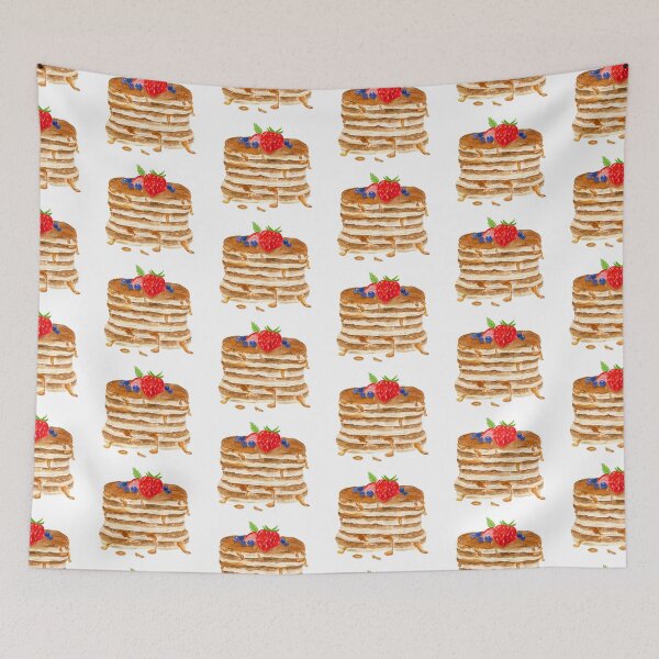 Item preview, Watercolor Pancakes With Strawberries and Blueberries designed and sold by daphsam.