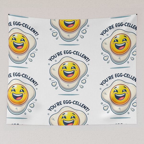 Item preview, You're Egg-cellent - Funny Egg Pun, Cute Breakfast Lover Gift designed and sold by LilMessyKitchen.
