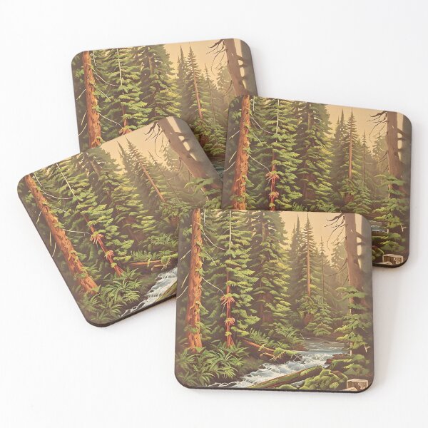 Item preview, West Coast Forest Retro designed and sold by Sherri Jean McCulloch.