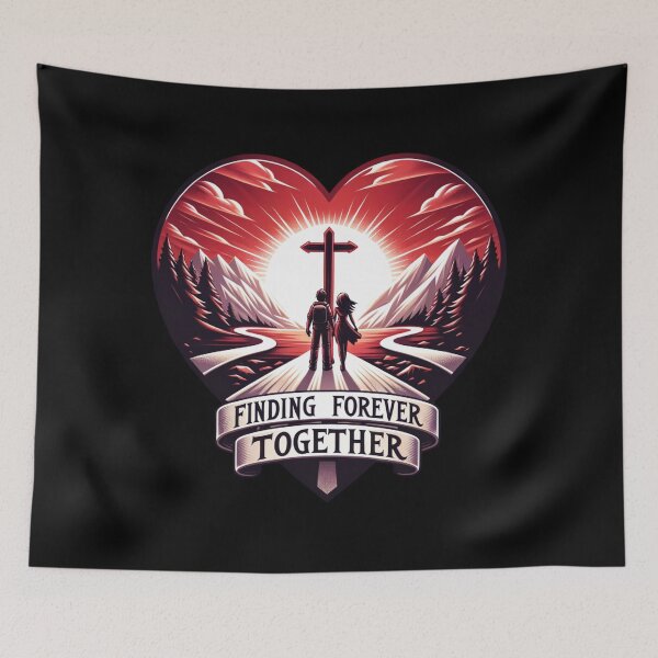 Item preview, Finding Forever Together Couple Love Marriage designed and sold by sparsonboutique.