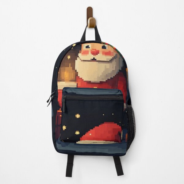 Item preview, Pixel Art Santa Claus with Christmas Gifts and Tree | Festive Holiday Design designed and sold by ashrafzain.