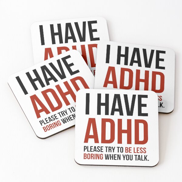 Item preview, ADHD humorous design  designed and sold by Rachel the Artist .