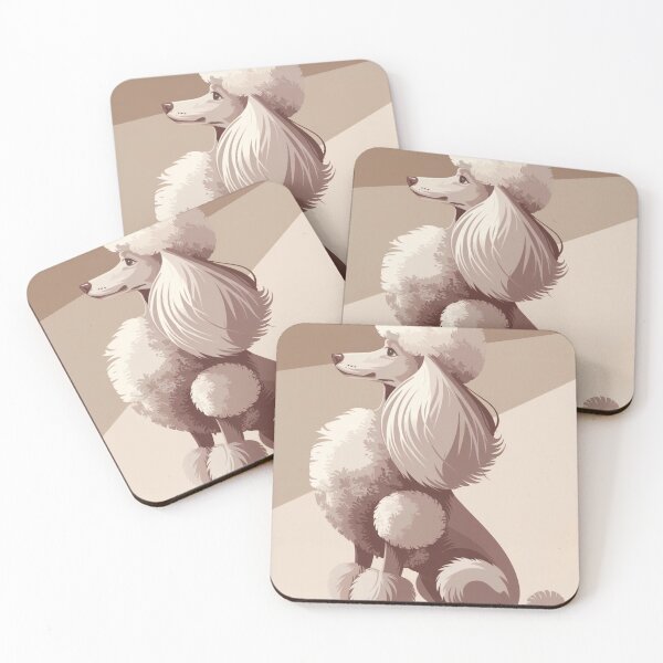 Item preview, "Elegant Poodle Digital Art – Stylish Poodle Illustration" designed and sold by Bohospiritart.