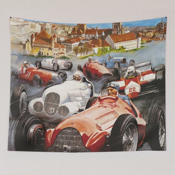 Item preview, Grand Prix de Lausanne 1983 - Vintage Motorsport Poster, F1 Inspired Racing Art, Retro Racing Design designed and sold by Road To Track.