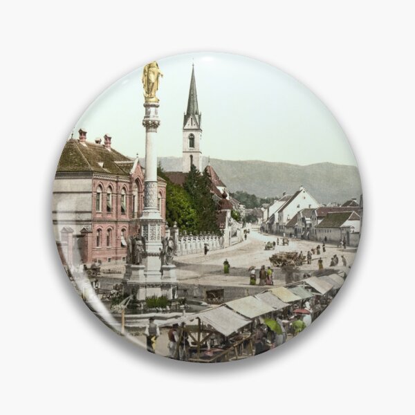 Item preview, Marketplace in Zagreb designed and sold by 19th Century in Color.