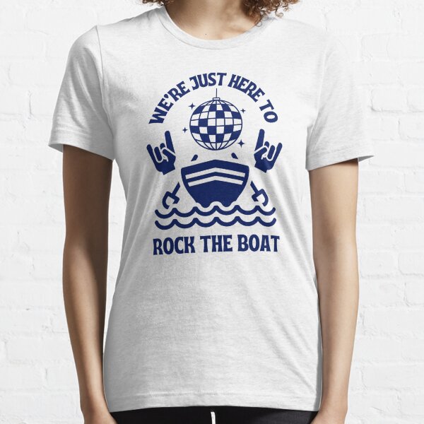 Item preview, We're Just Here to Rock the Boat (Navy)  designed and sold by TimelessLocales.