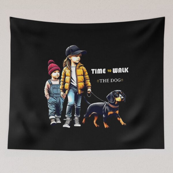 Item preview, Time To Walk The Dogs Dachshund Walking Pet Lover Owner  designed and sold by Creat-Des.